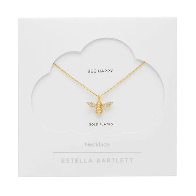 Sparkle Winged Bee Necklace | Gold Plated