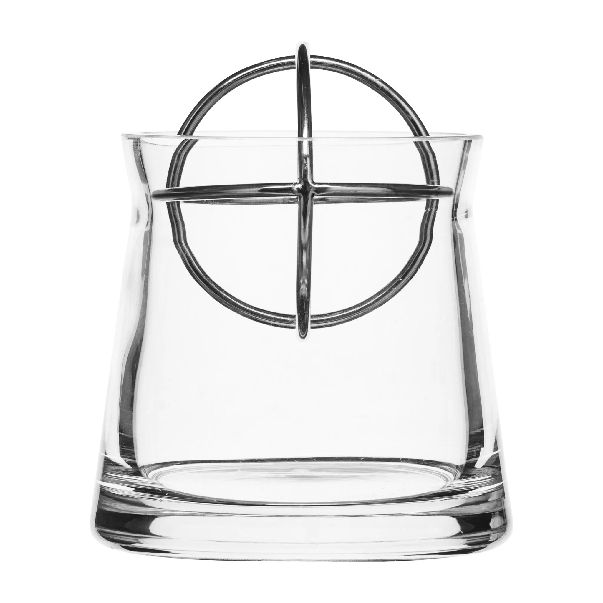 Sphere Vase with Stainless Steel Ball | Small
