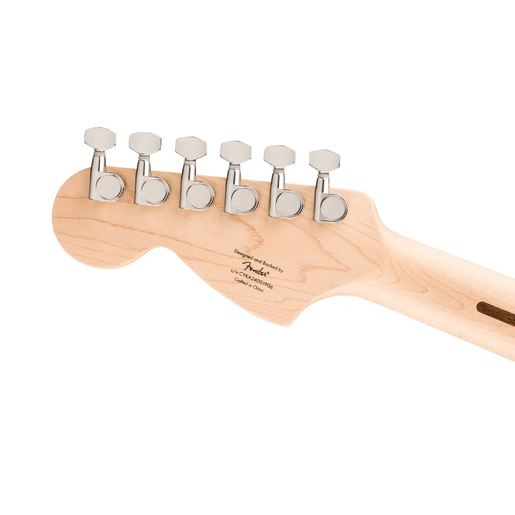 Squier Affinity Series Stratocaster Junior HSS Laurel Fingerboard with White Pickguard - Ice Blue Metallic