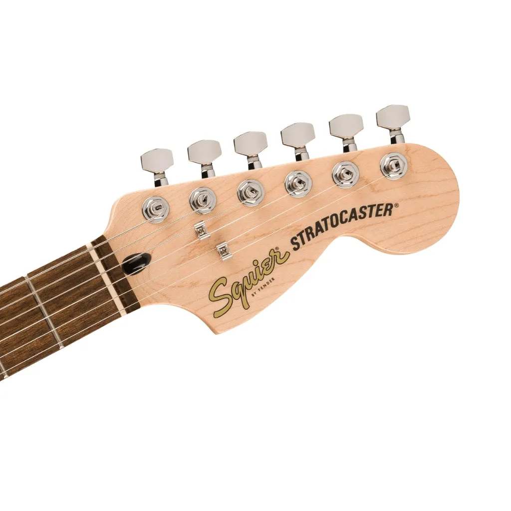 Squier Affinity Series Stratocaster Junior HSS Laurel Fingerboard with White Pickguard - Ice Blue Metallic