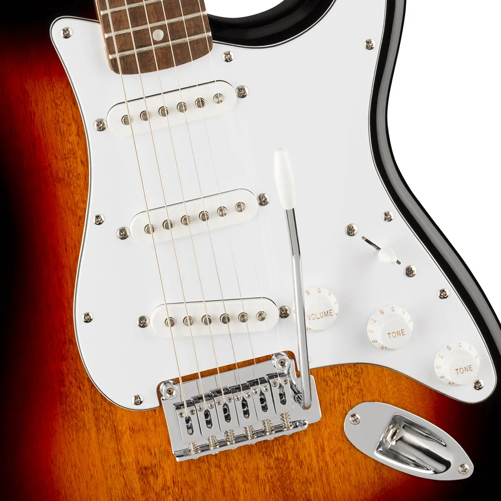 Squier -  Affinity Series Stratocaster, Laurel Fingerboard, White Pickguard, 3-Color Sunburst