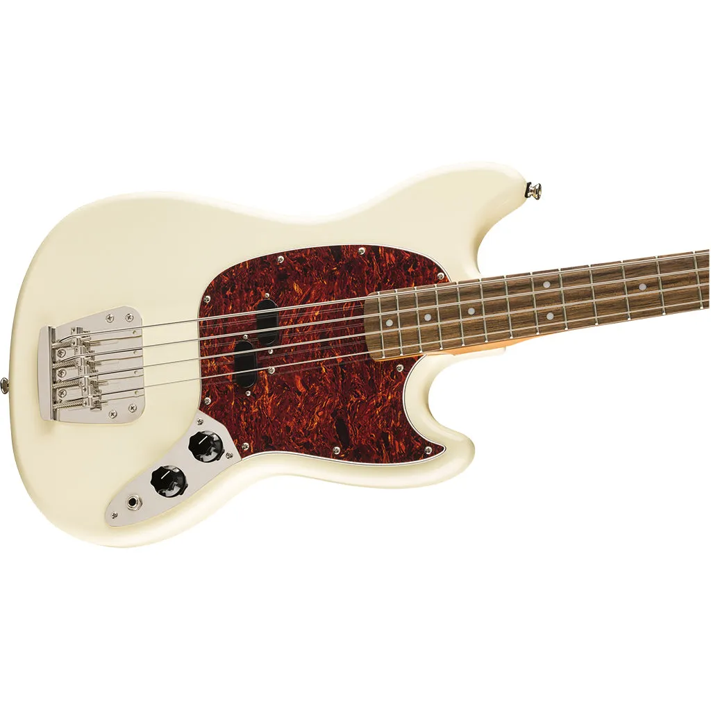 Squier Classic Vibe 60's Mustang Bass - Olympic White - Laurel