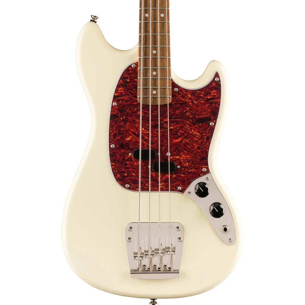 Squier Classic Vibe 60's Mustang Bass - Olympic White - Laurel