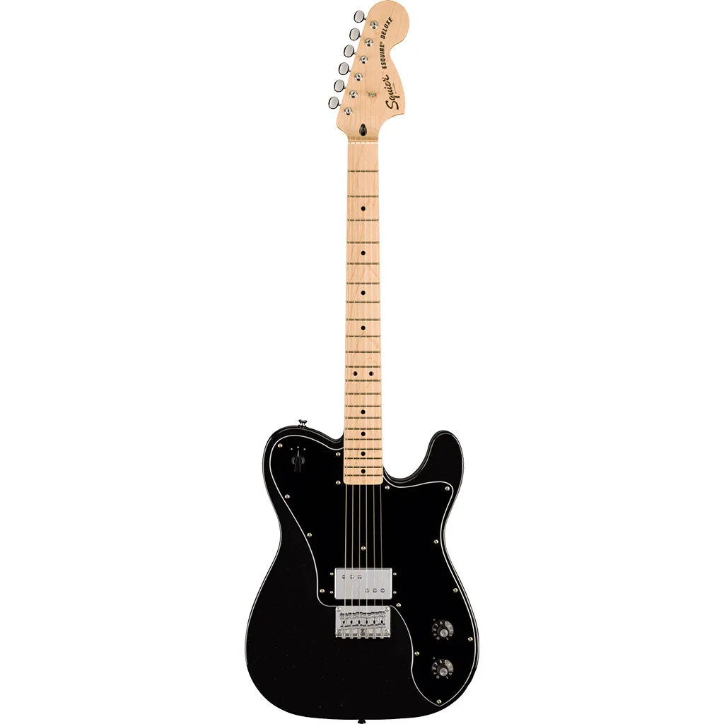Squier Paranormal Esquire Deluxe, Maple Fingerboard, Black Pickguard, Metallic Black
