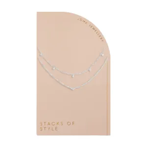 Stacks of Style Necklace | Silver Plated