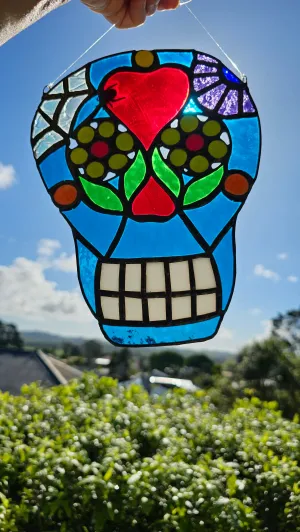 STAINED GLASS SKULL CANDY