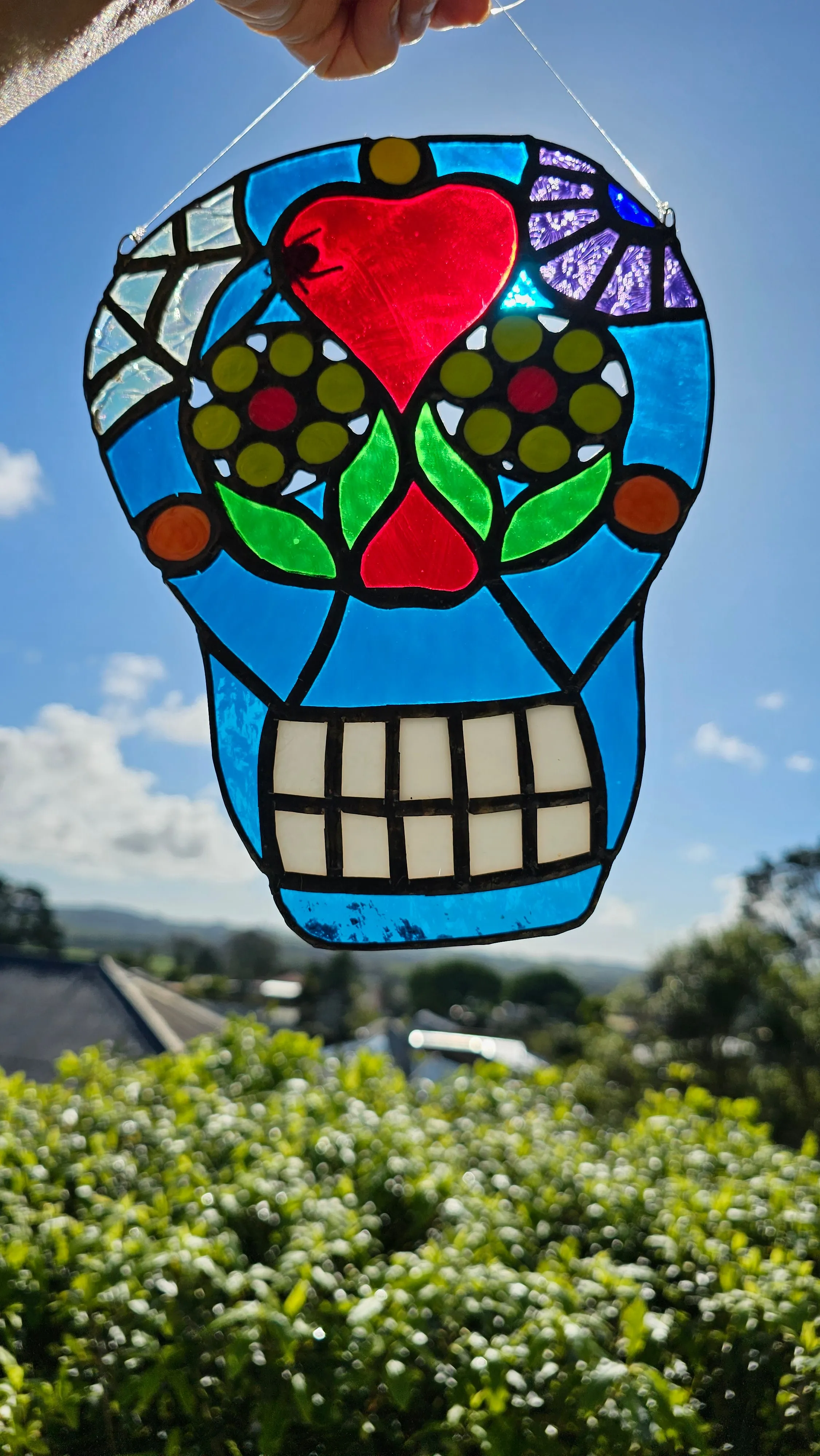 STAINED GLASS SKULL CANDY