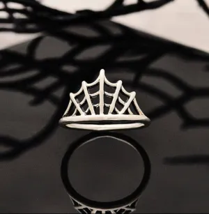 Sterling Silver Spiderweb Ring
