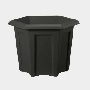 Stewart Regency Hexagonal Planter Black 40 x 40 x 33cm