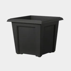 Stewart Regency Square Planter Black 40 x 40 x 33cm