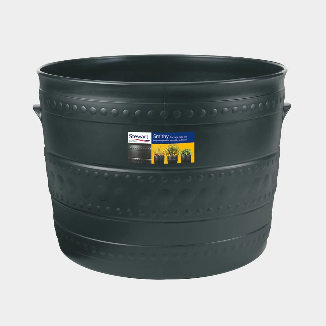 Stewart Smithy Patio Tub Gun Metal 35 x 27.3cm
