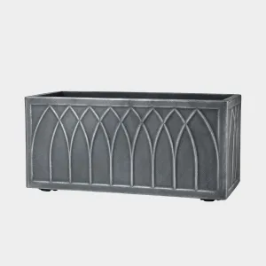 Stewart Versailles Trough Planter Pewter Effect 70 x 32 x 33cm