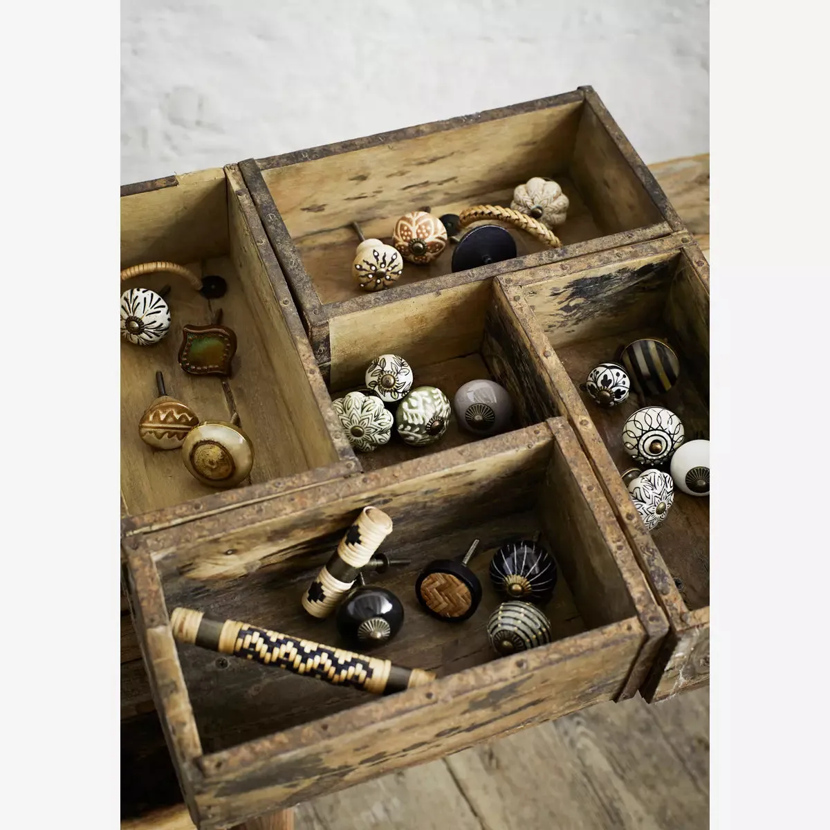 Stoneware Doorknob - Black