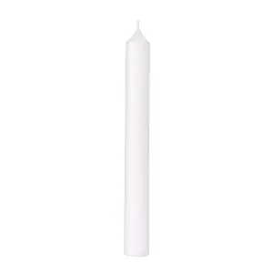 Straight Dinner Candle | White | 22cm