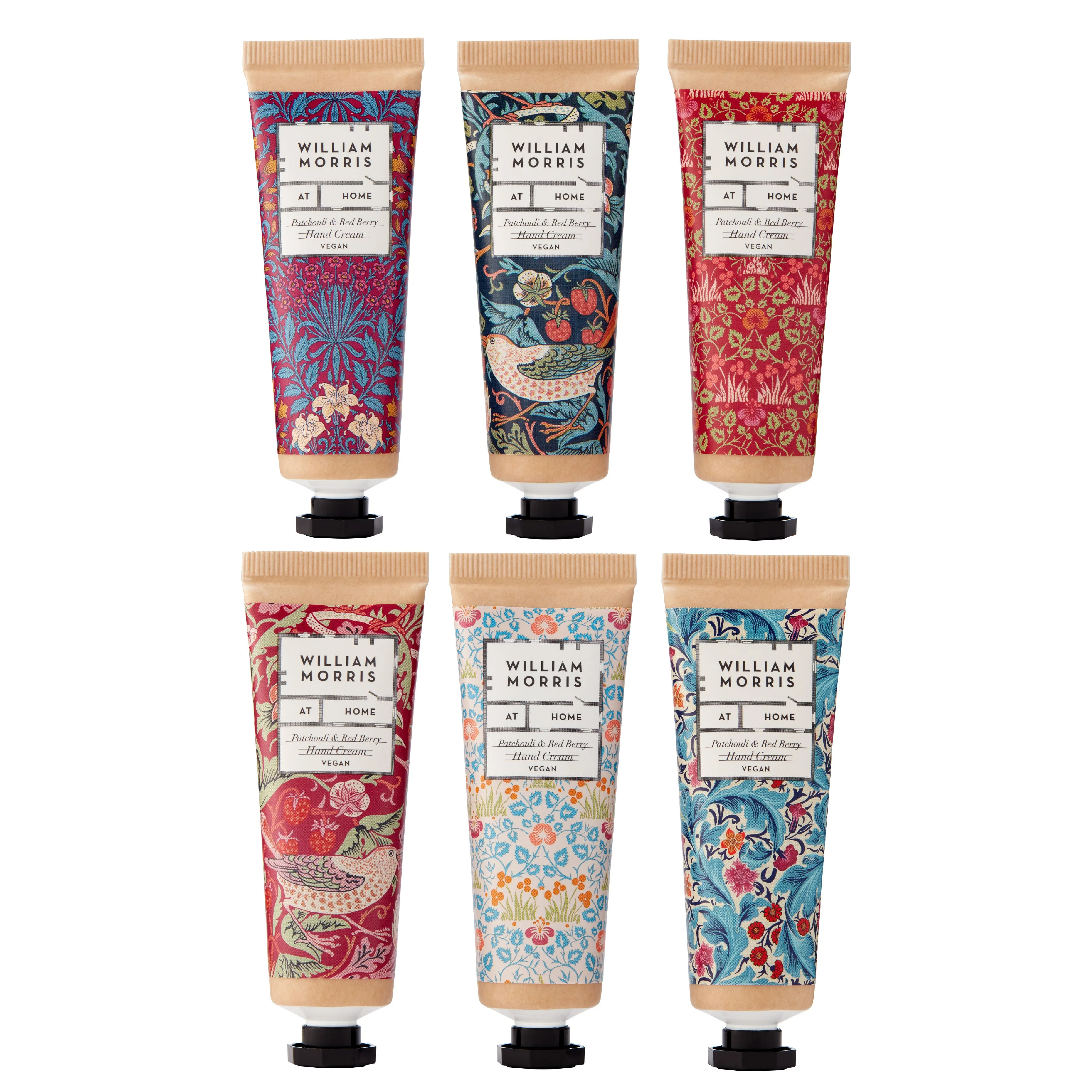 Strawberry Thief Hand Cream Library Gift Set | Patchouli & Red Berry | 6 Piece