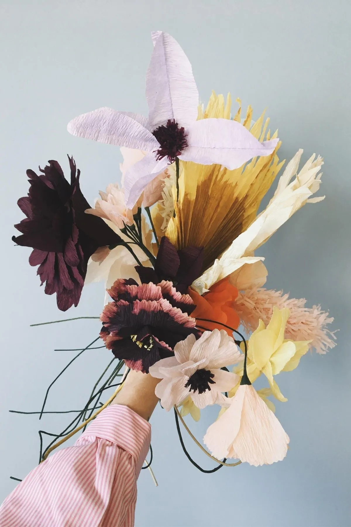 Studio About Paper Flower Dahlia, Yellow