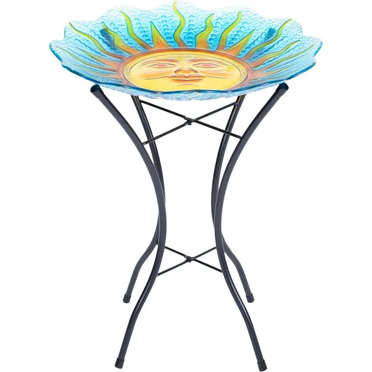 Sunface Bird Bath, Asstd