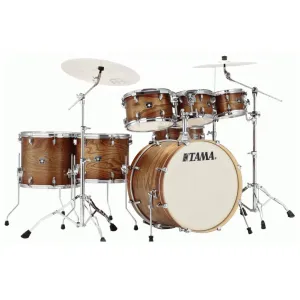 Tama CL72RS Superstar Classic Exotix 7-Piece Drum Kit with SM5W Hardware - Matte Midnight Elm Burst
