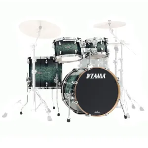 Tama MBS40RS Starclassic Performer Limited Edition Maple/Birch 4-Piece Kit - Molten Steel Blue Burst