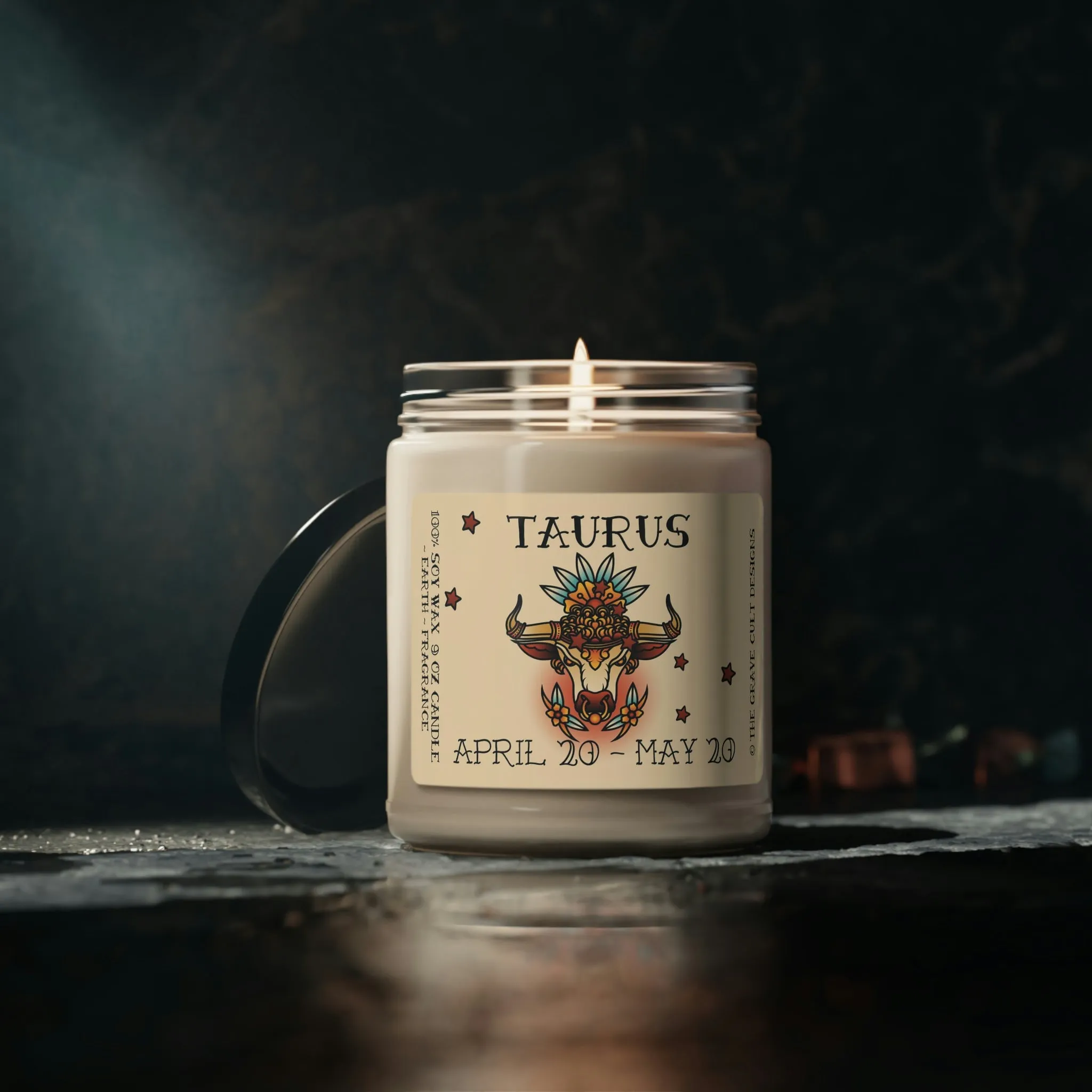 TAURUS Zodiac Scented Soy Candle, 9oz
