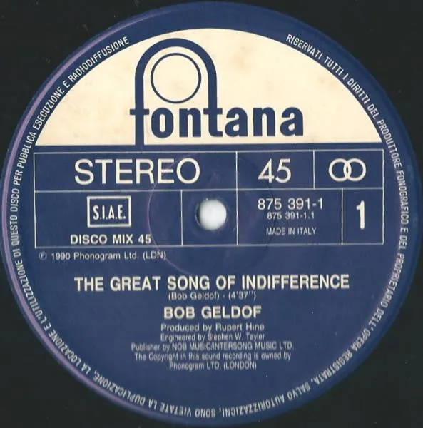 The Great Song Of Indifference