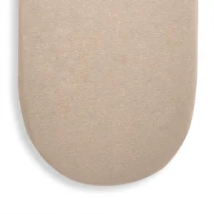 The Little Green Sheep Organic Moses Basket Fitted Sheet - Truffle