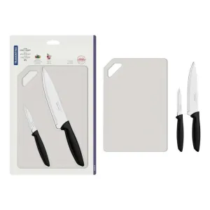Tramontina Cutleria Plenus Knife Set 3pc PVC Board