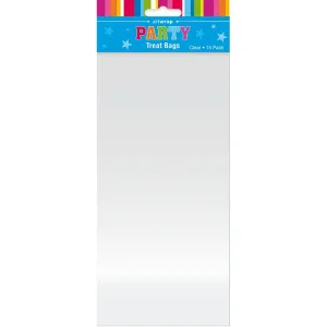 Treat Bags, Clear, 15pk