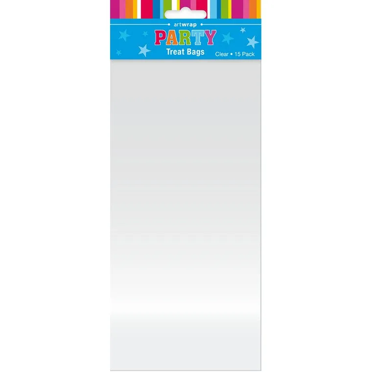 Treat Bags, Clear, 15pk