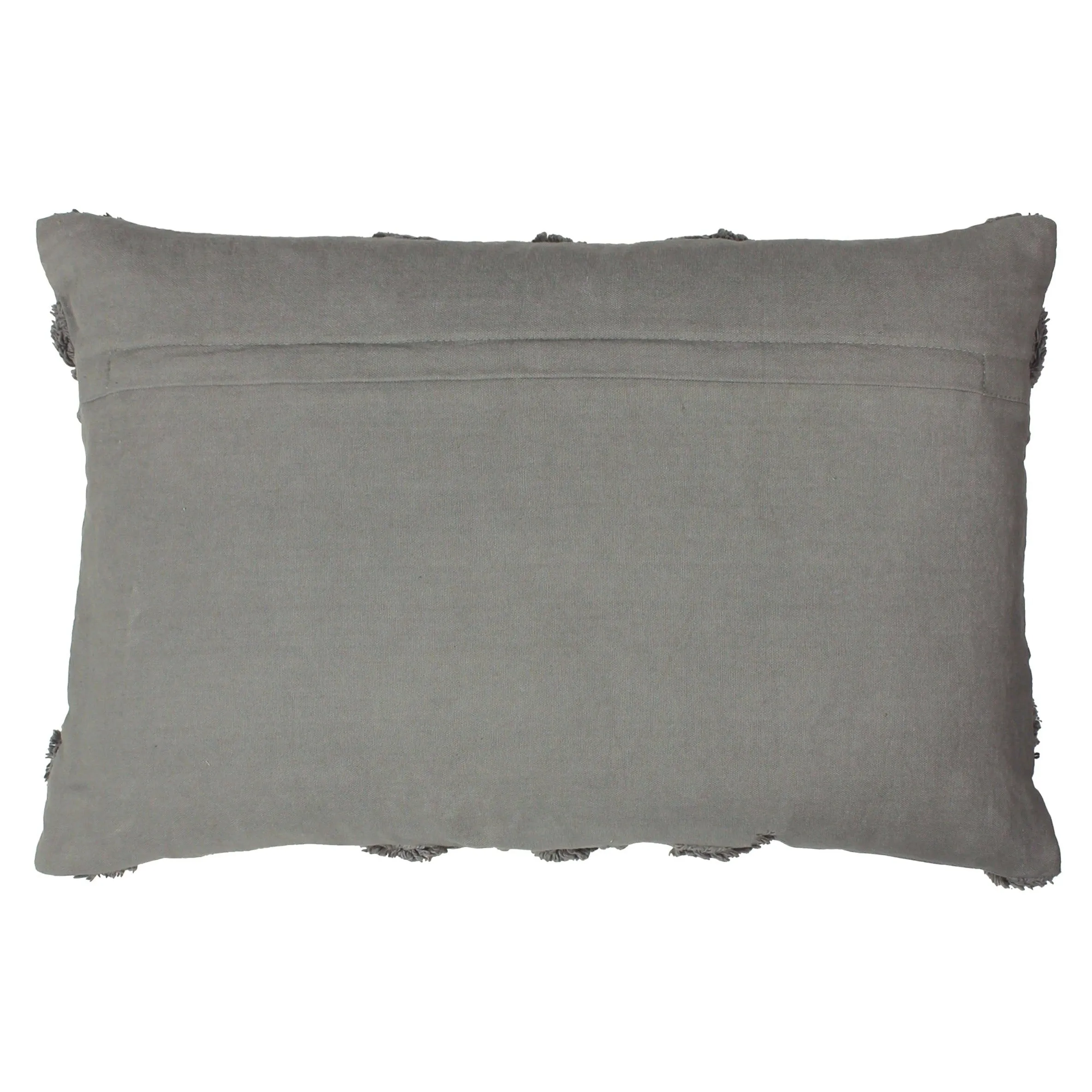 Tufted Geometric Cushion | Grey | 30x50cm