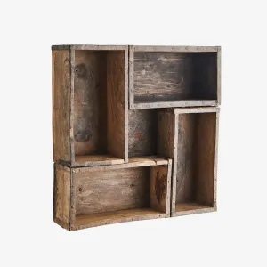 Upcycled Wooden Brick Mould Shelf
