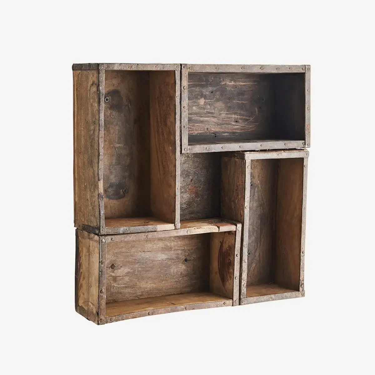 Upcycled Wooden Brick Mould Shelf