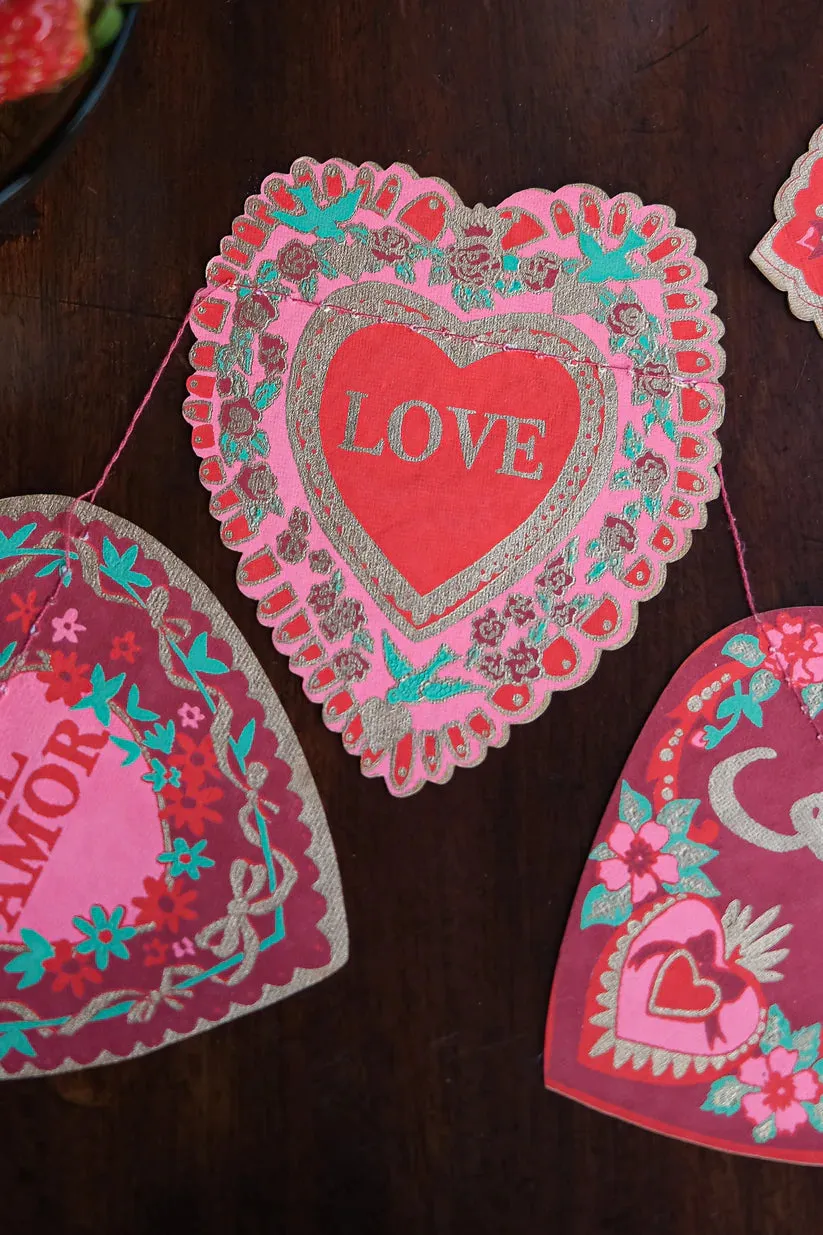 Valentine's Sewn Garland