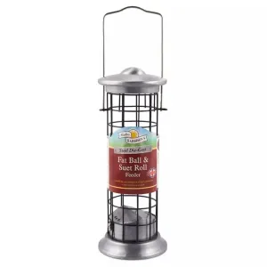 Walter Harrisons Steel Die Cast Fat Ball & Suet Roll Feeder 20cm