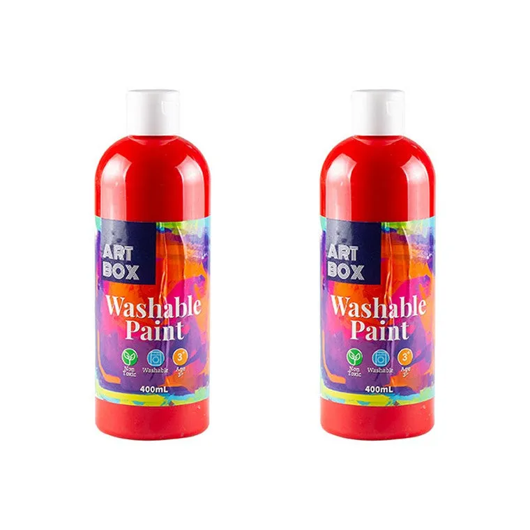 Washable Paint, Red, 400ml