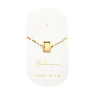 Waterproof 'Optimism' Spinning Amulet Bracelet | Gold Plated