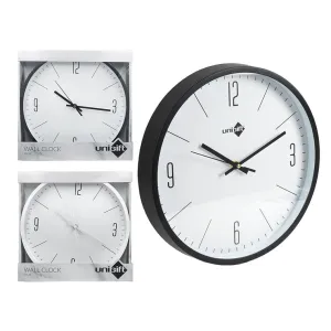 White or Black Clock, 30cm, 2 Asstd Designs