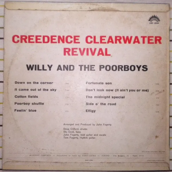 Willy And The Poor Boys