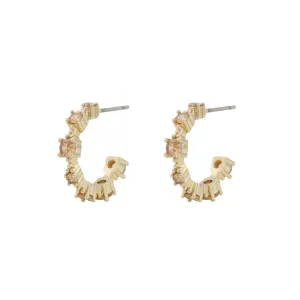 Wiz Oval Earrings | Gold Plated with Cubic Zirconia
