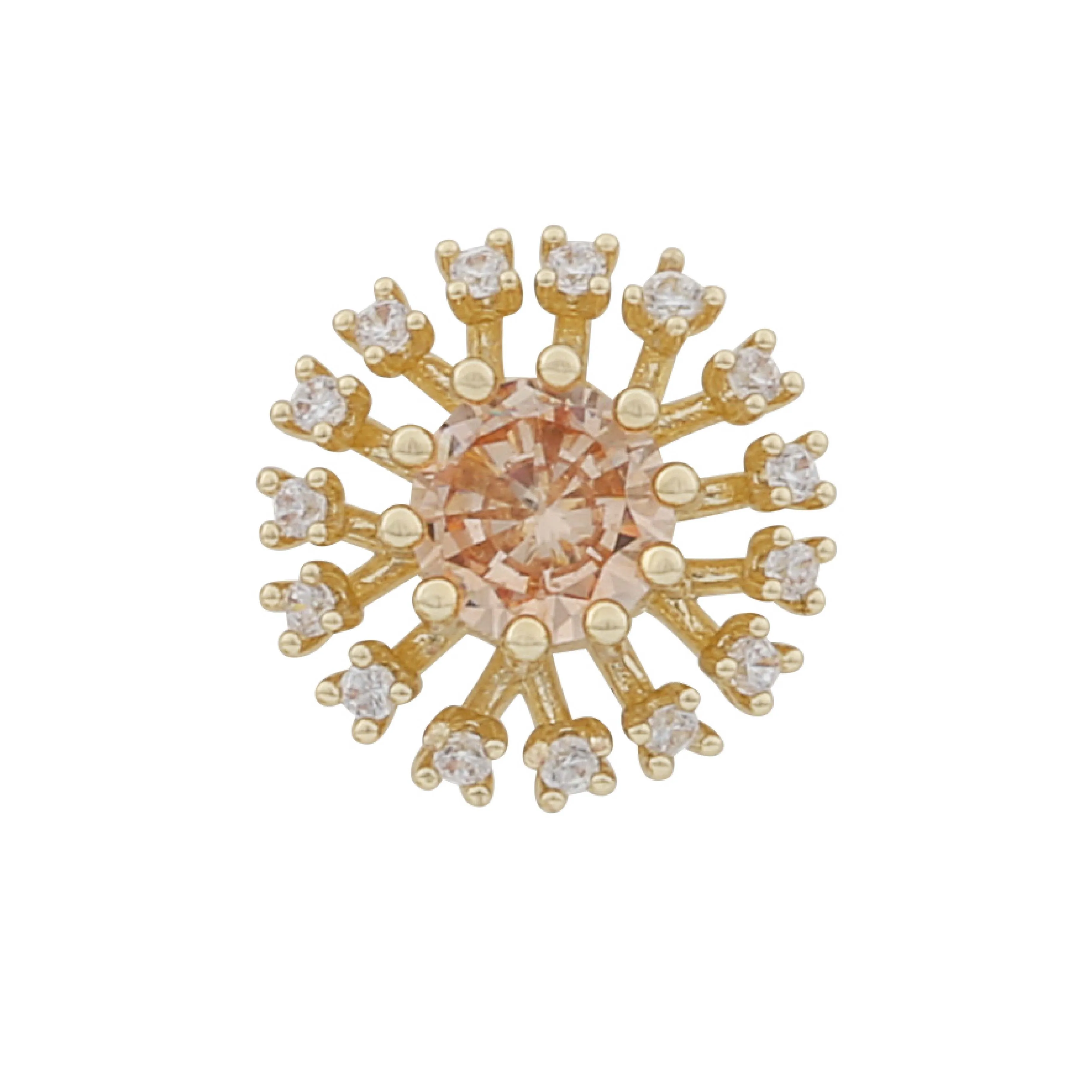 Wiz Small Earrings | Gold Plated with Cubic Zirconia
