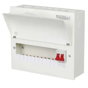 Wylex Metal 11 Way Consumer Unit 100A C/W/ SPD